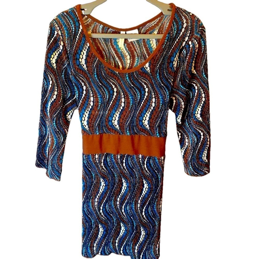 Crinkle tunic top with bow by Nick and Sarah size L